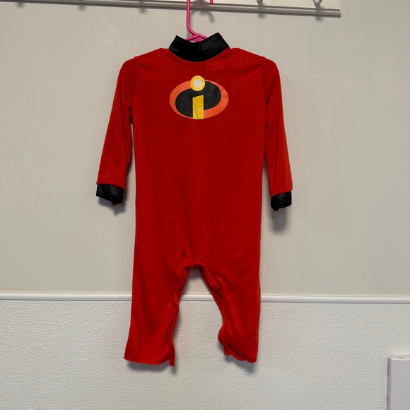 Disney Baby The Incredibles Red & Black Superhero Costume Pixar 12-18 months - Picture 8 of 14